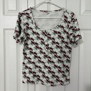 Kate Quinn Cardinals Short Sleeve Top